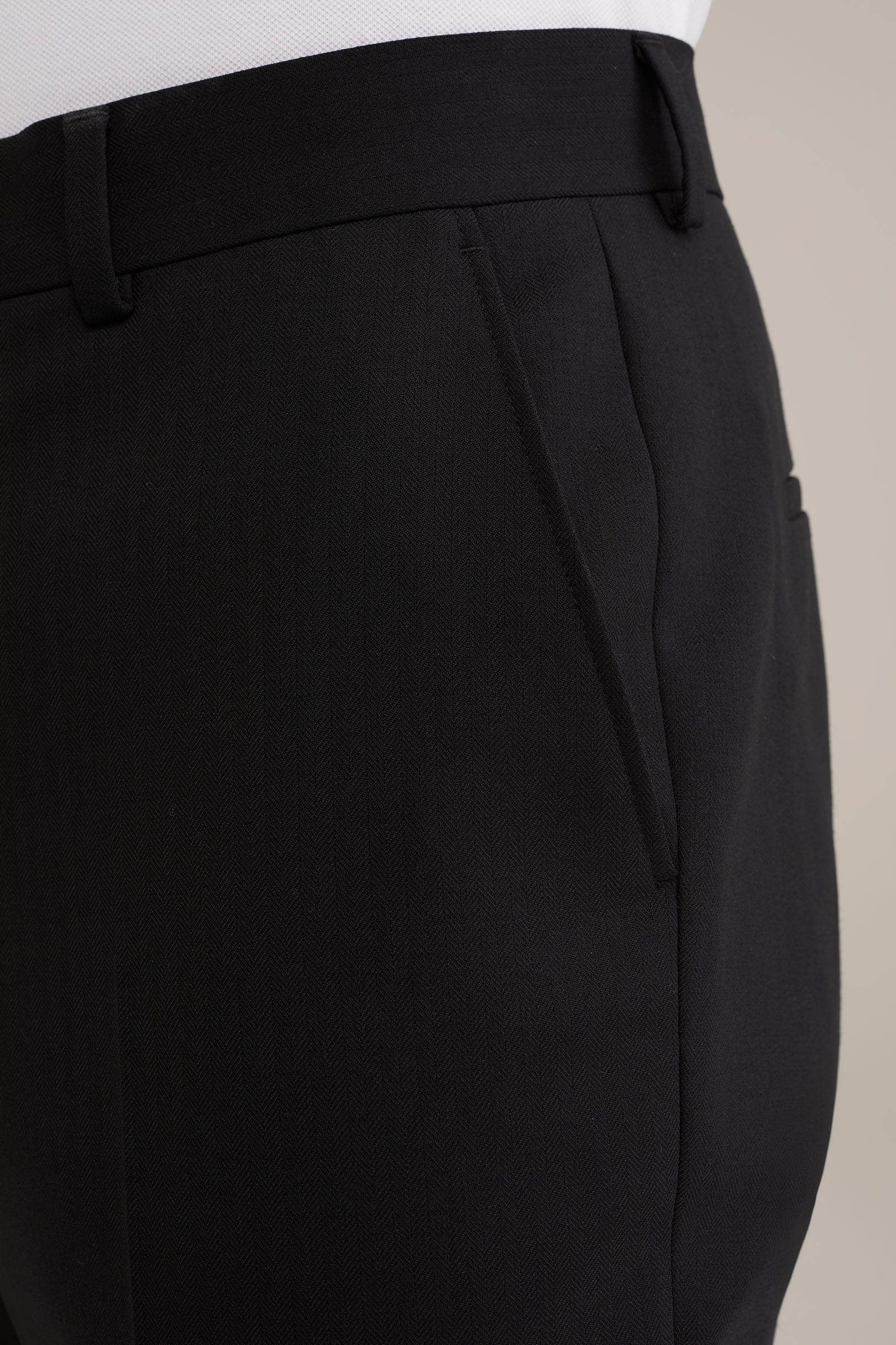 WE Fashion slim pantalon zwart
