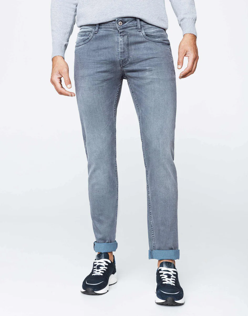 Jean slim bleu gris 