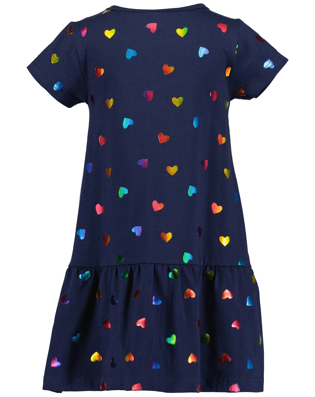 Shirtkleid RAINBOW HEARTS AOP in blau