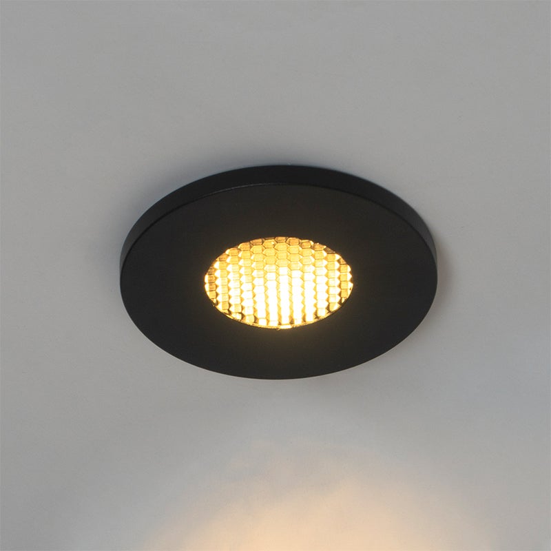 Moderne badkamer inbouwspot zwart IP54 - Shed Honey