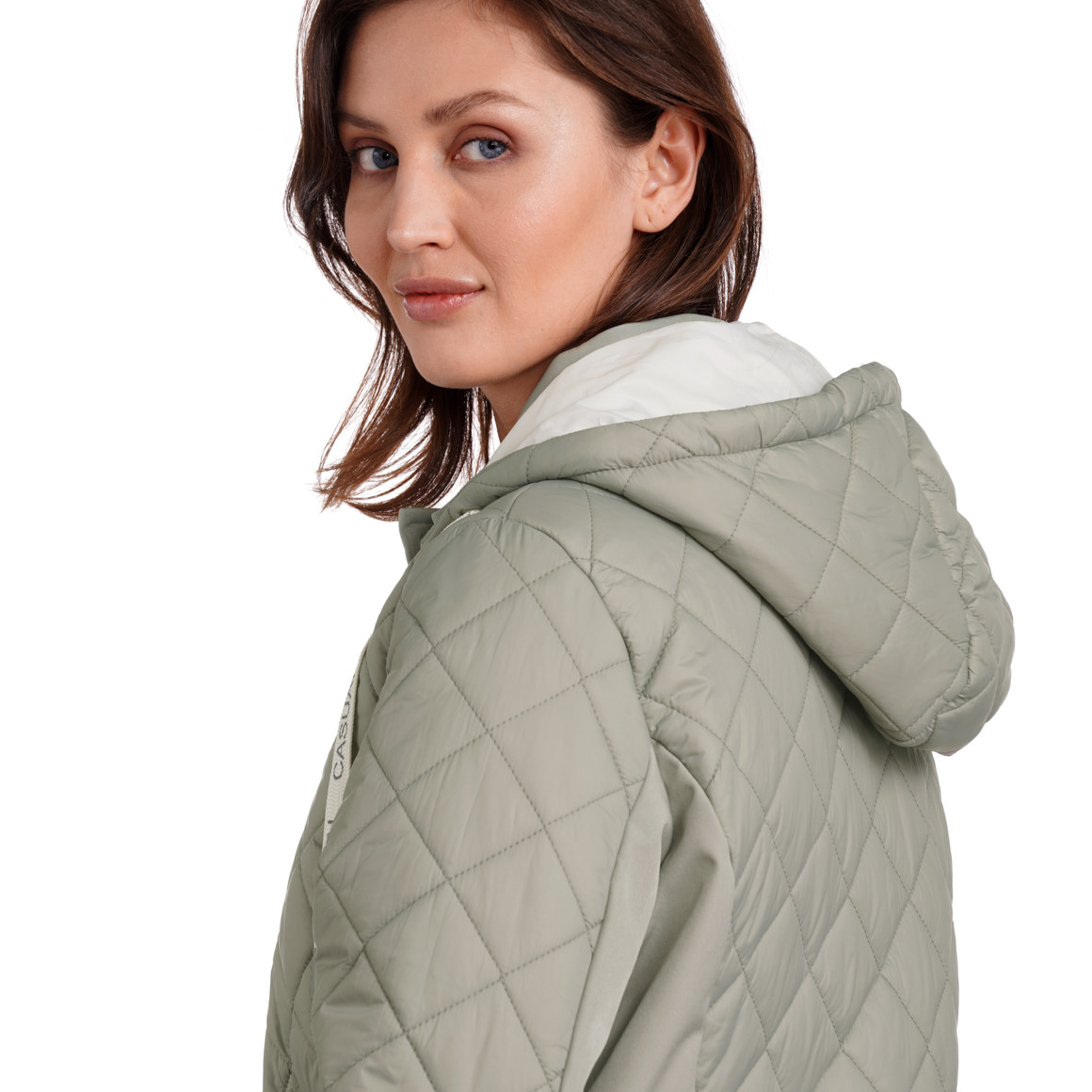 Gina Benotti Damen Steppmantel  mit Softshelleinsätzen helloliv