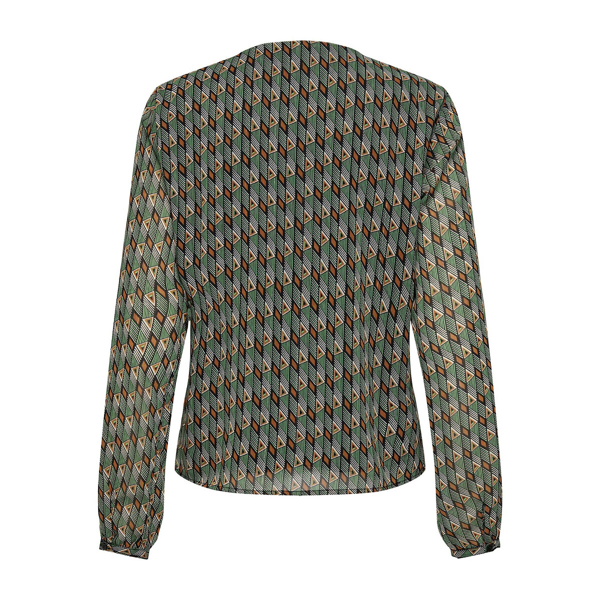SOMENTE<br>Blusa estampada com decote em V