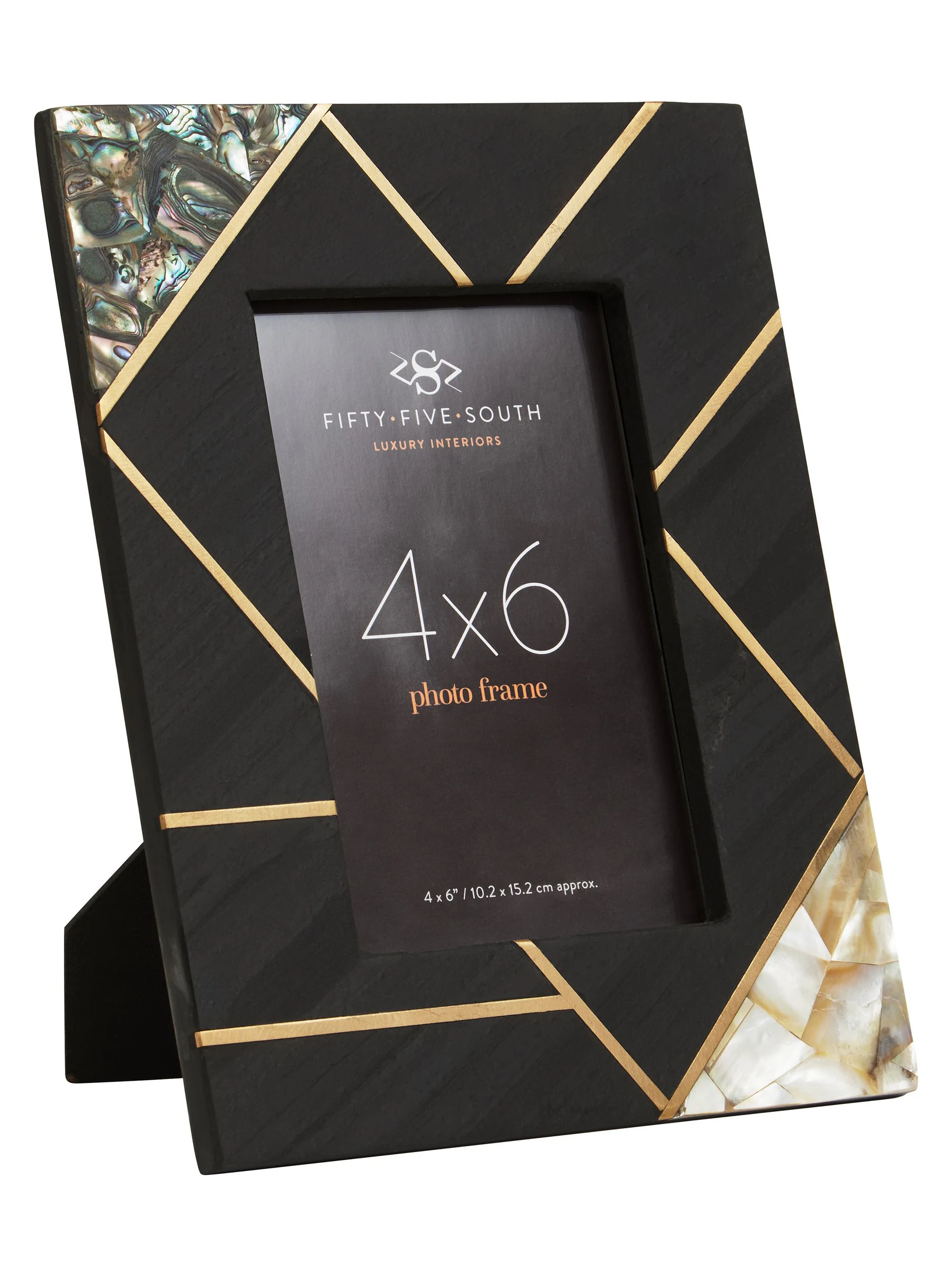 Fifty Five South Oriana Slate Frame with Mother of Pearl Inlays