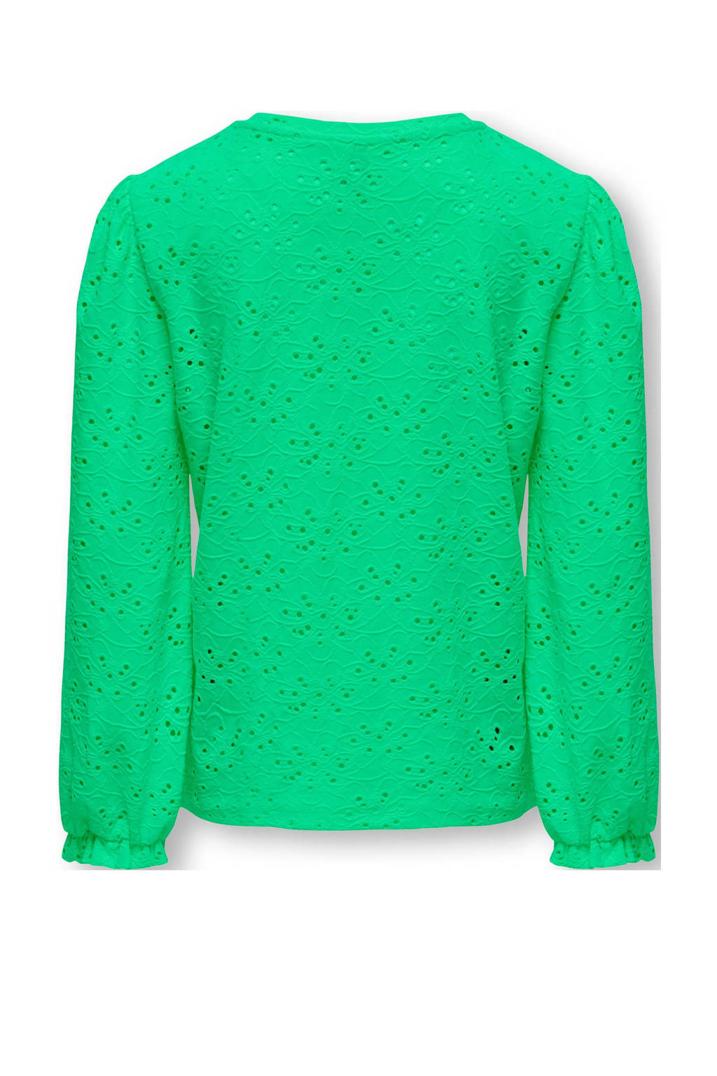 ONLY top KOGSMILLA met open detail frisgroen