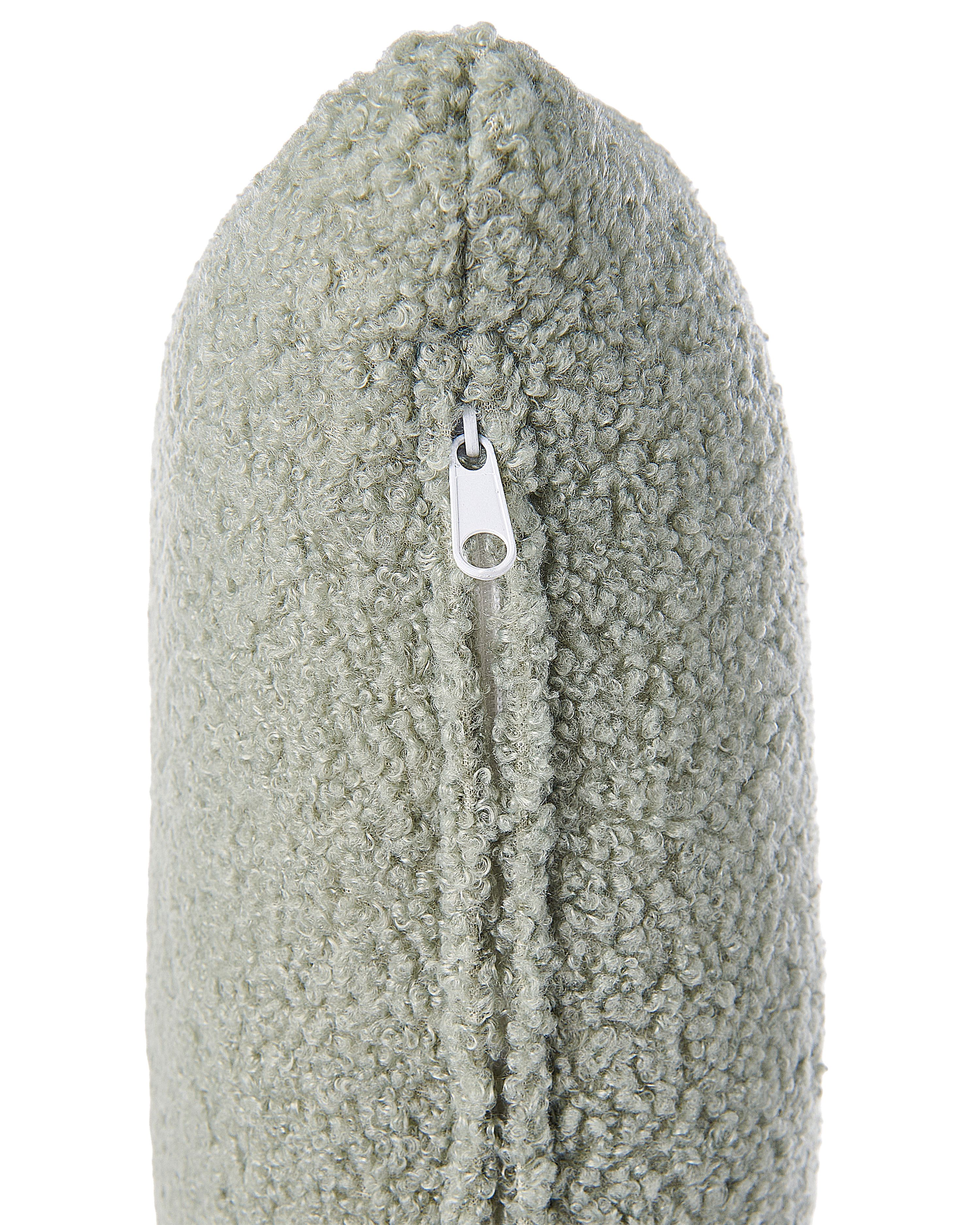 Fauteuil OTSBY II met kussen Bouclé Groen