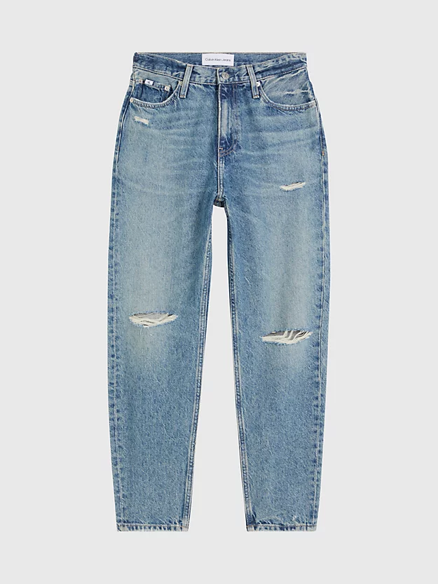 Calça jeans de mãe