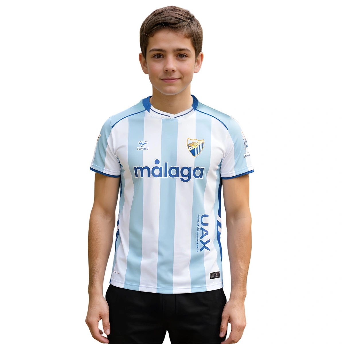 Camisola Hummel Malaga CF Primeiro Equipamento 2025-2026 Criança