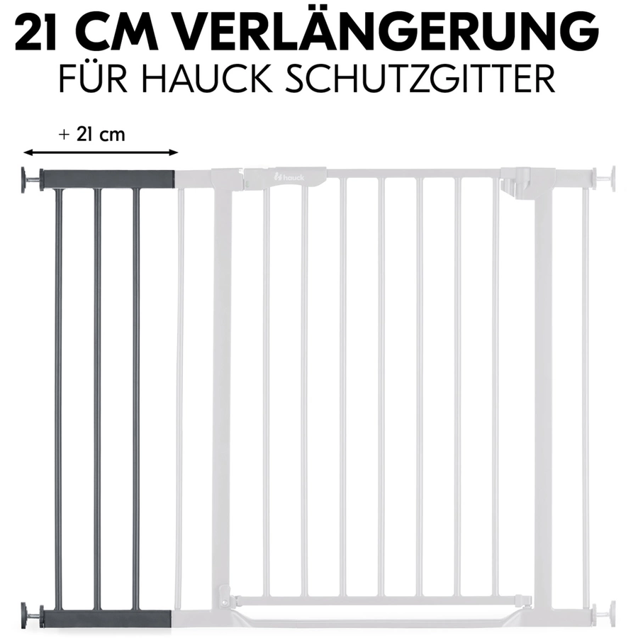 hauck Verlängerung für Türschutzgitter Safety Gate 21 cm Dark Grey