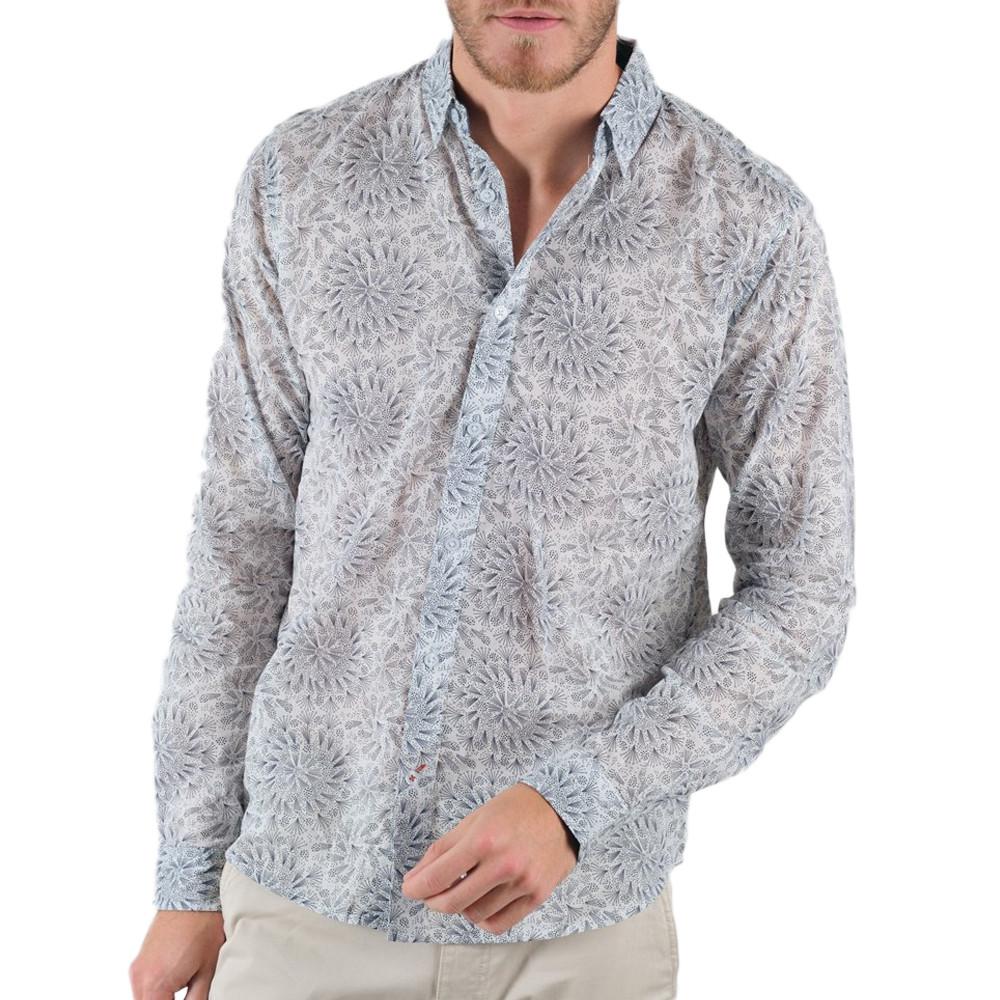 Deeluxe Chemise Manches Longues Blanche Homme Deeluxe Willard