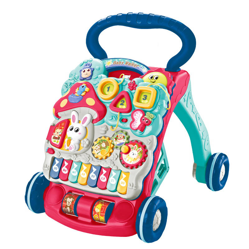 Lauflernwagen Spielzeug multifunktional rot/blau