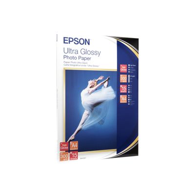 Epson - Papier photo brillant - A4 - 300 g/m² - 15 feuilles