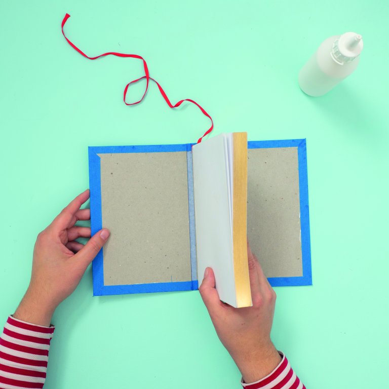 DIY Set, Buchbinden, Hardcover Notizbuch