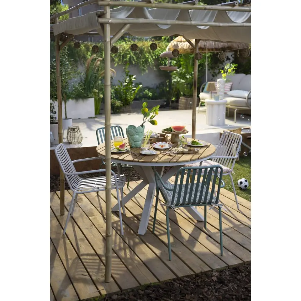 Stapelstoel Vence - metaal/zand - 82x55x62 cm