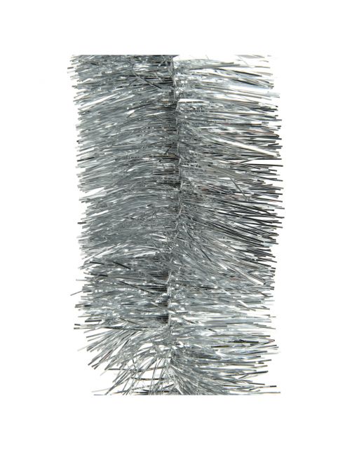 Homestyle Kerstslinger Lametta - Kerstboomversiering - Ø7x270 cm Zilver Decoris