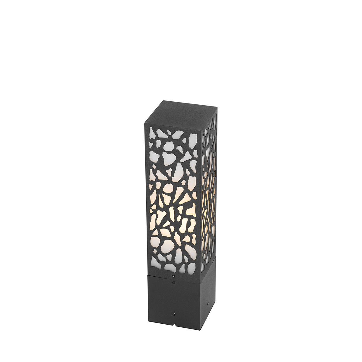 Modern buiten paaltje zwart 40 cm IP44 - Nicole