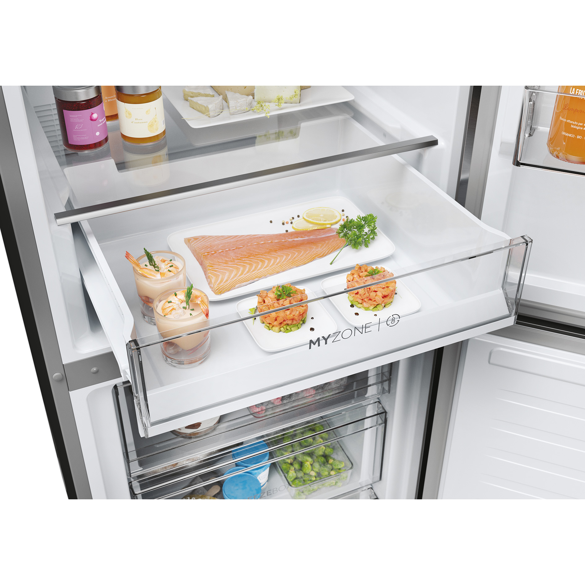 HAIER Kühl-/Gefrierkombination HDPW3620DNPK - Edelstahl - D