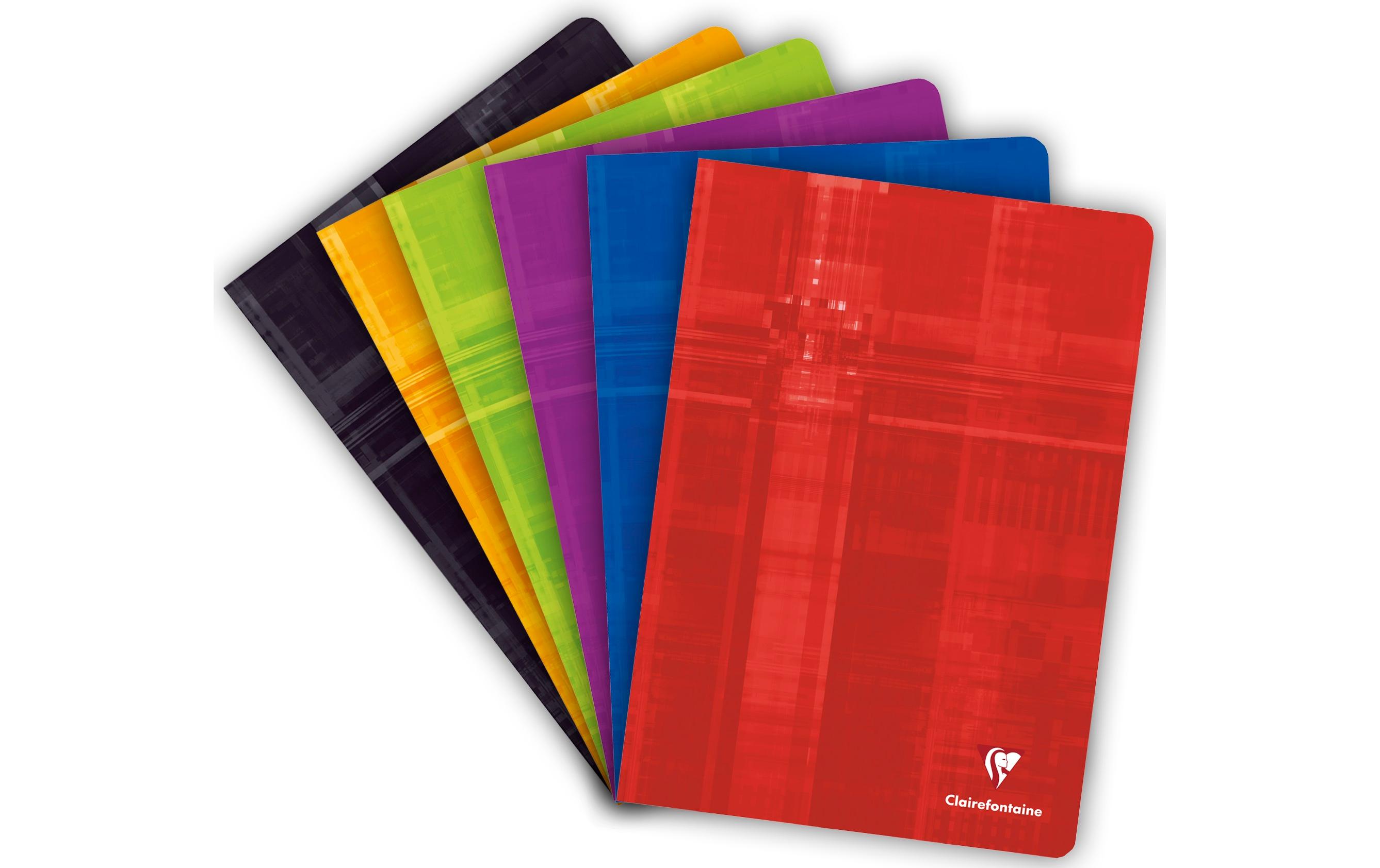 Schulheft 40 Blatt, A4, blanko, assortiert, 10 StückSchulheft im A4 Format blanko