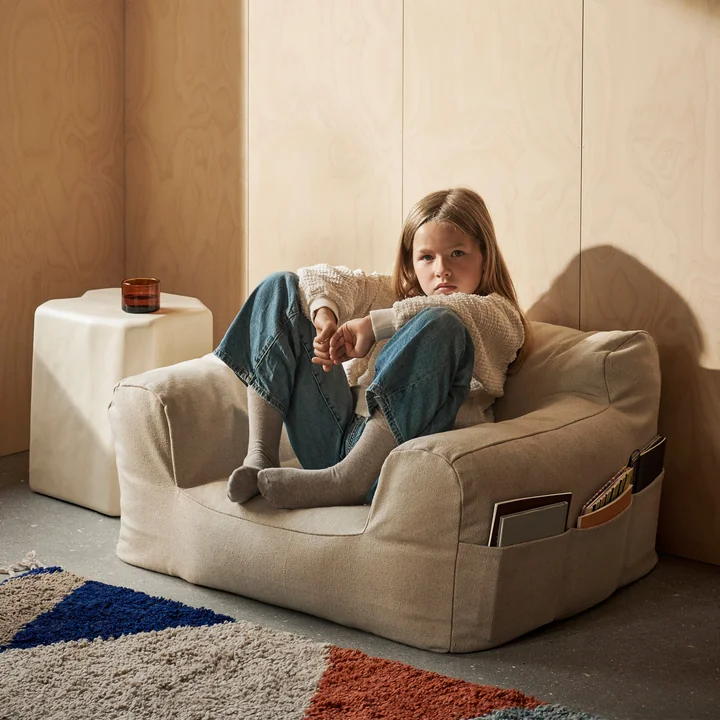 Ferm Living - Billow Sitzsack, off-white