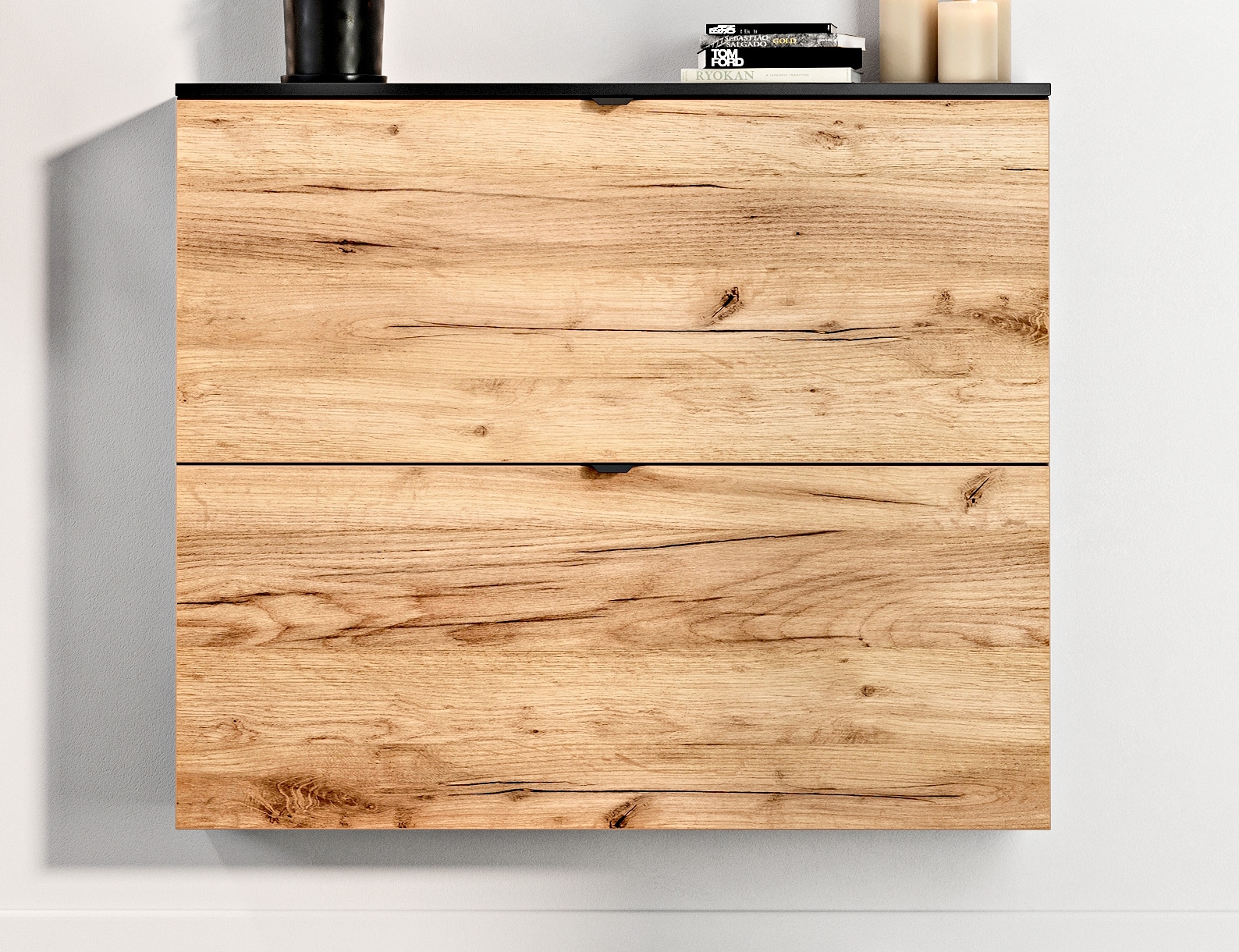 vito Schuhschrank VITO RENELL 100 x 85 cm Graphit/Navarra-Eiche-Dekor