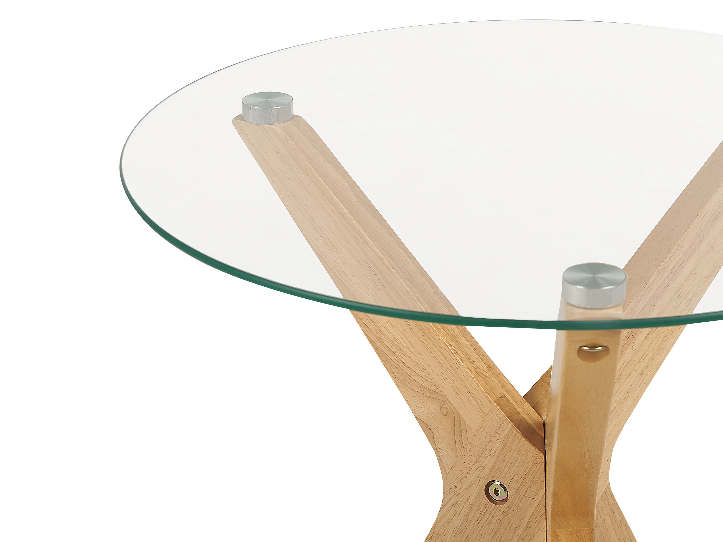 Set van 2 salontafels VALLEY Veiligheidsglas Lichtbruin