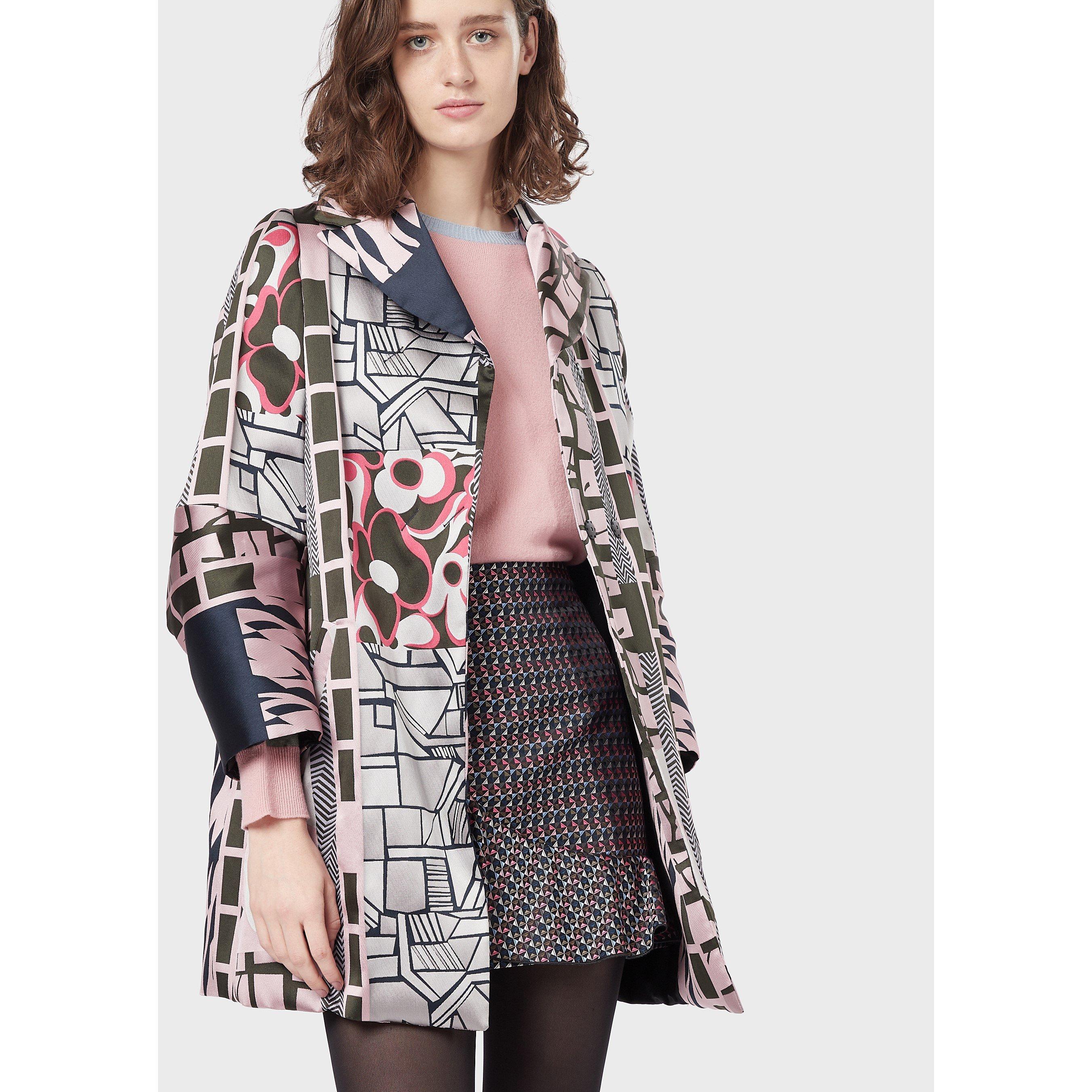 Emporio Armani Printed Duffle Coat