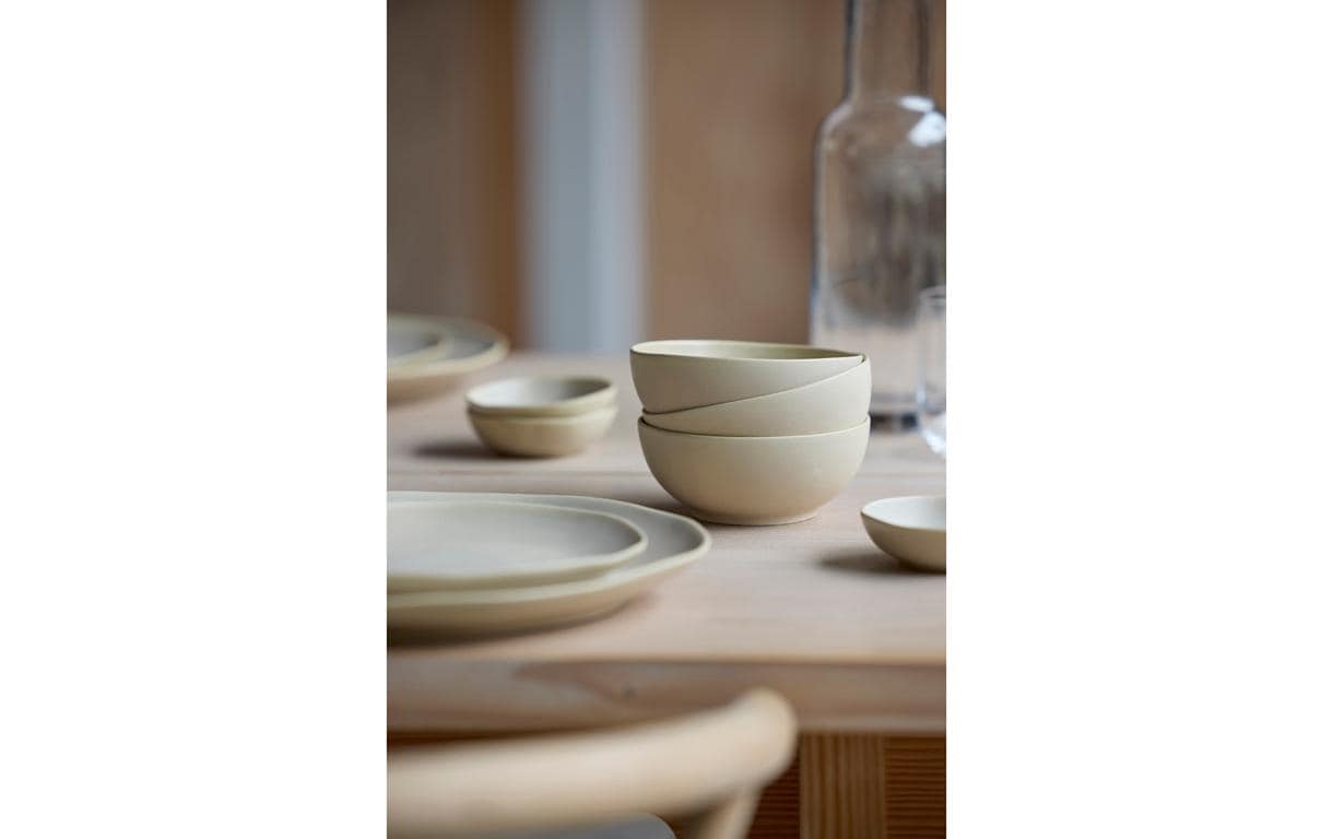 Frühstücks- & Dessertteller Shoku Ø 20 cm, 6 Stück, BeigeEssteller-Set