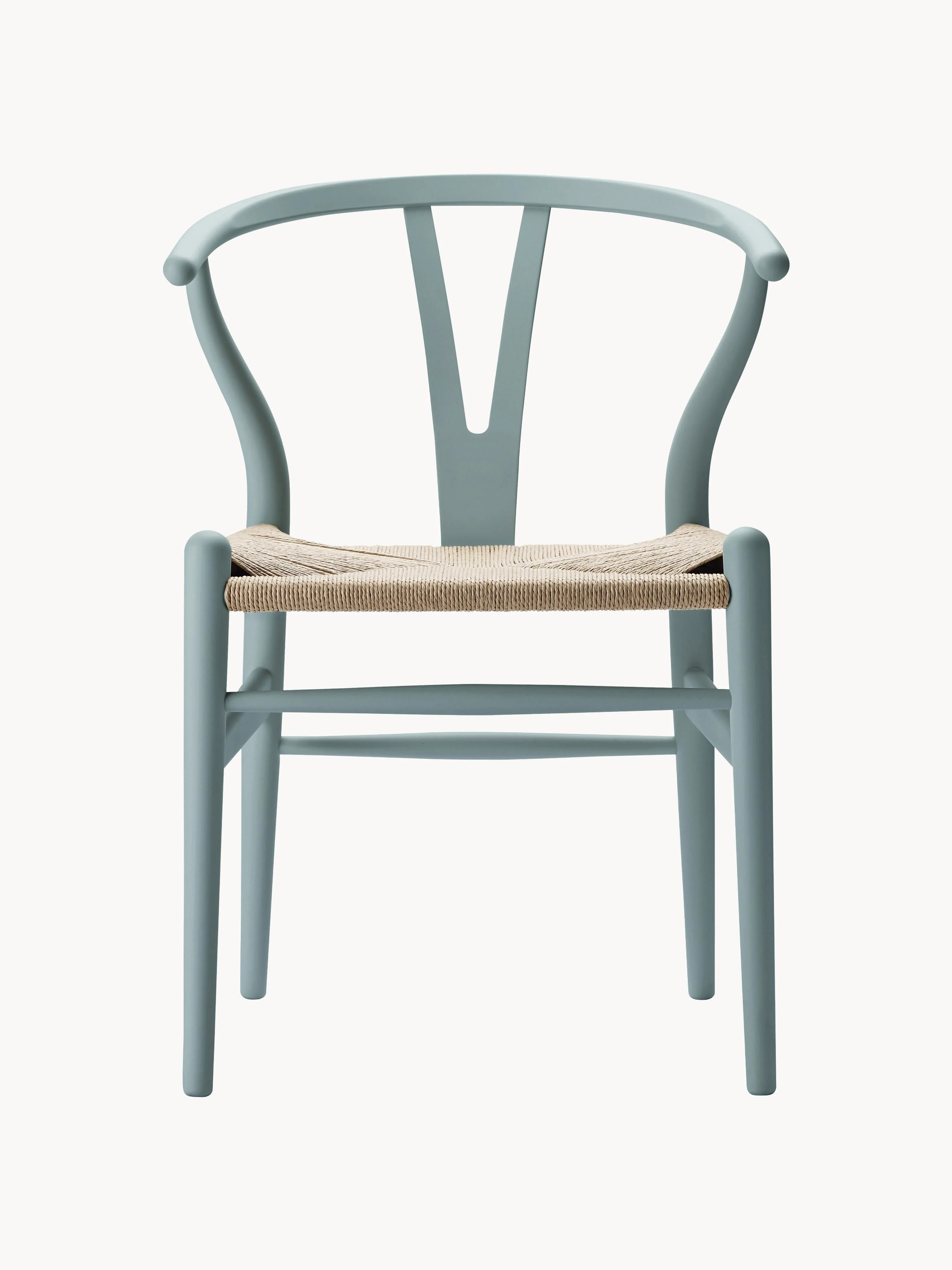 Houten stoel CH24 Wishbone Chair met handgevlochten zitvlak