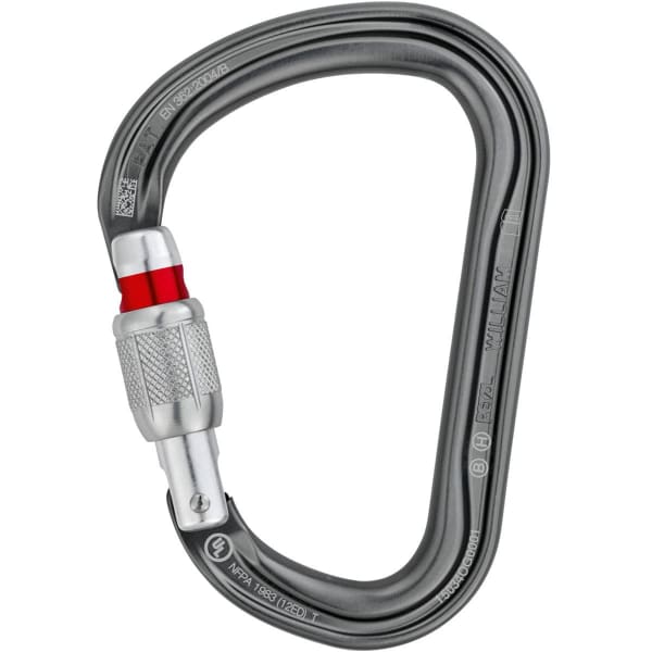 Mousqueton escalade PETZL WILLIAM SCREW-LOCK