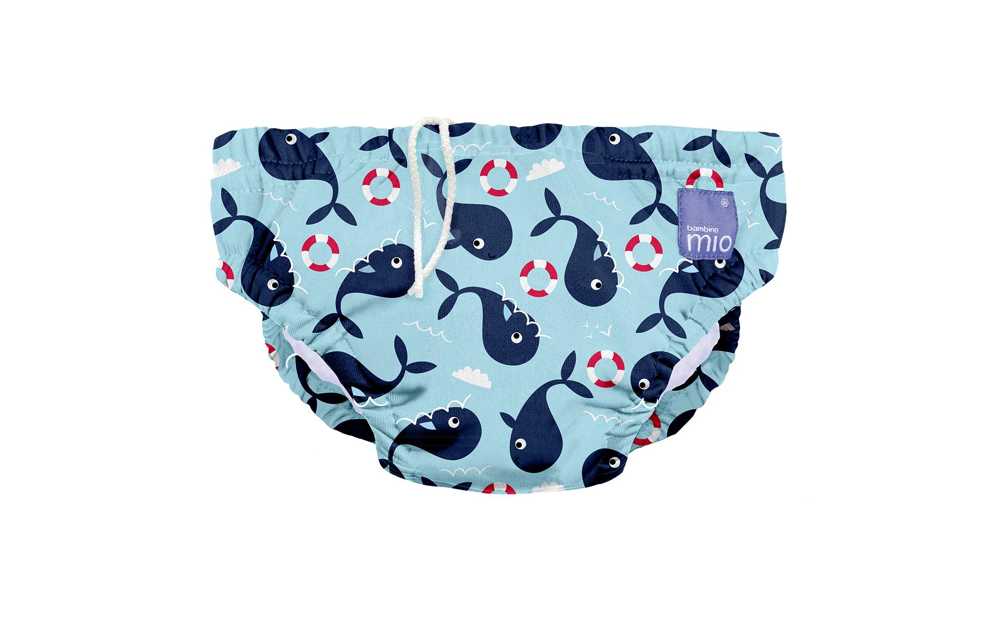 Schwimmwindel Walfisch Gr. MWindel fürs Babyschwimmen mit dem Walfischmotiv
