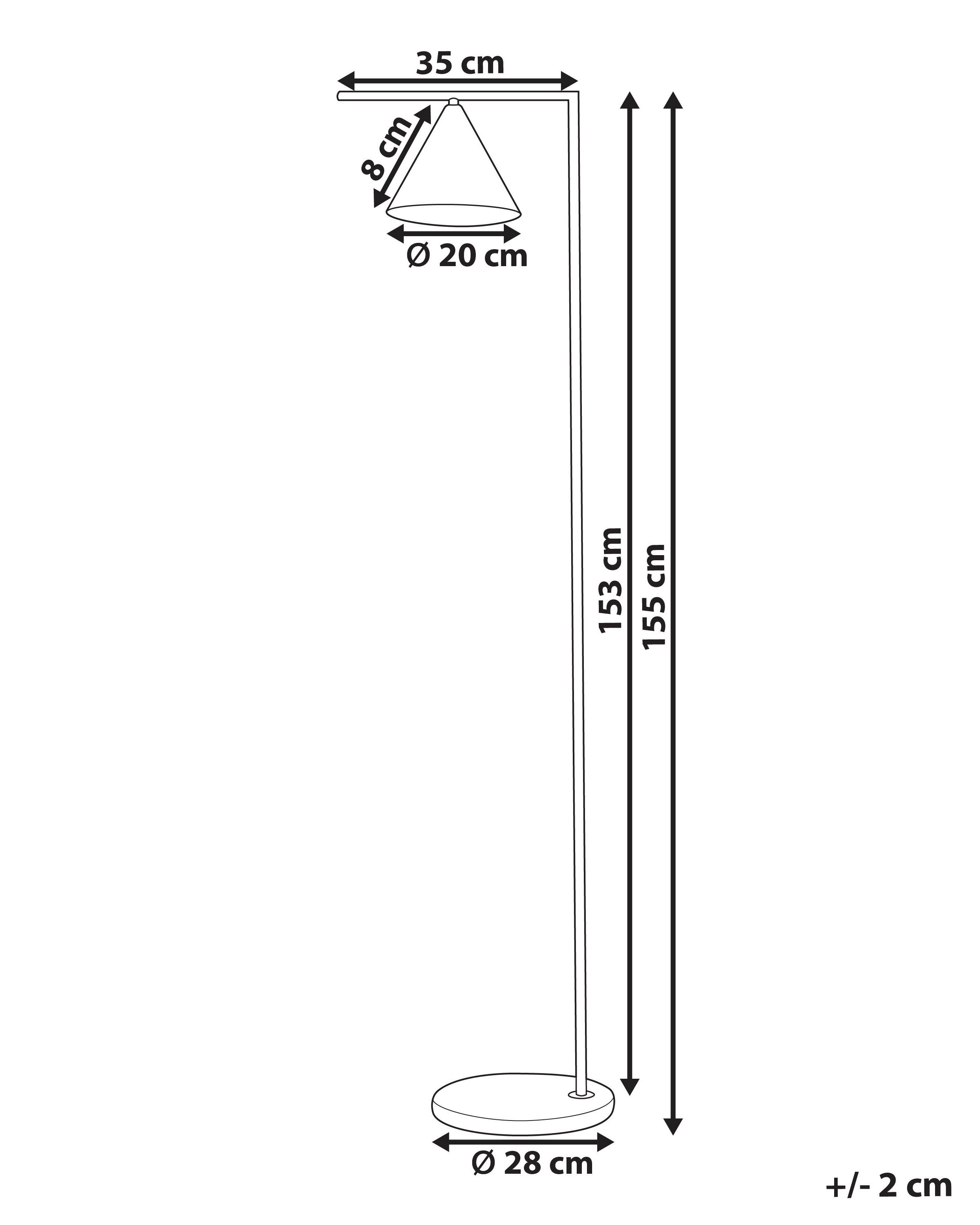 Staande lamp MOCAL Metaal Goud