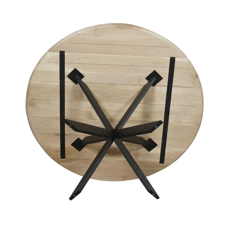 Eettafel Naturel Hout - 150x150x76cm - Ferris