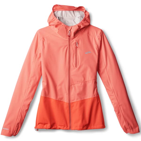 Veste trail BROOKS HIGH POINT WATERPROOF JACKET 2 W NEO EMBER/FLAME