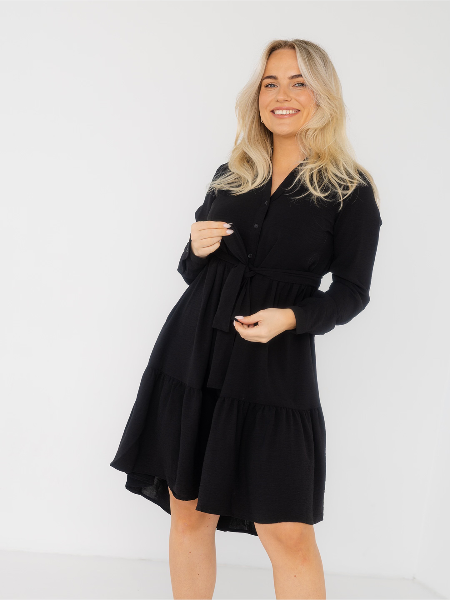 Mivia Long Sleeve Short Dress