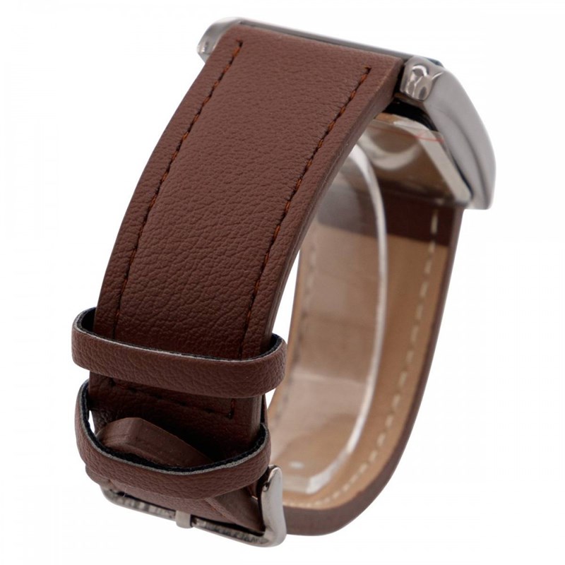 Coffret montre Homme GIORGIO bracelet Cuir Marron