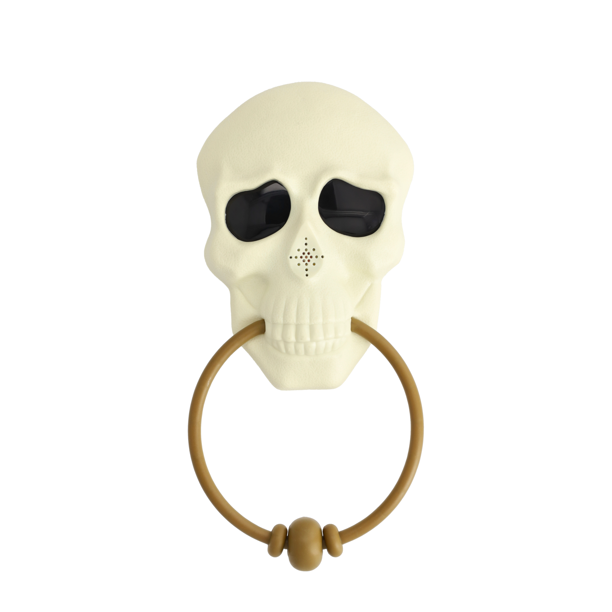 (28.5x14cm) Halloween Dekoration Türklingel Party Accessoire mit Sound (Batteriebetrieben) - Totenkopf