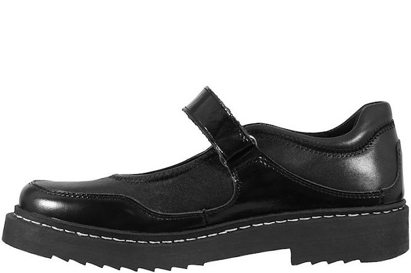 NEW FEET BALLERINA WITH 1 VELCRO PLAIN LEATHER W STRETCH