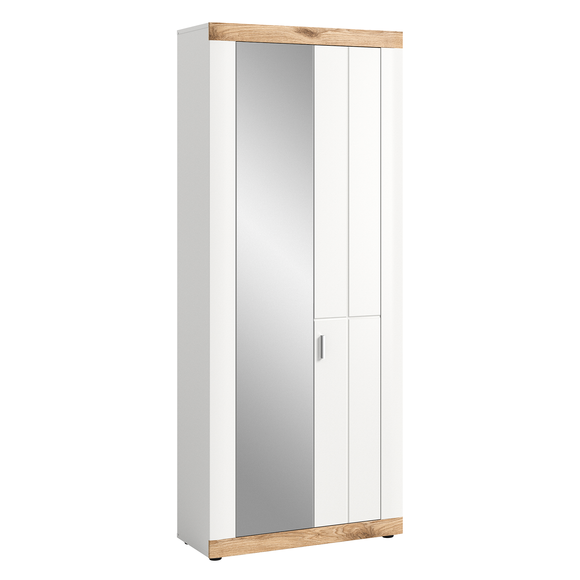 Garderobenschrank LAREDO - weiß - Nox Oak - 77 cm breit