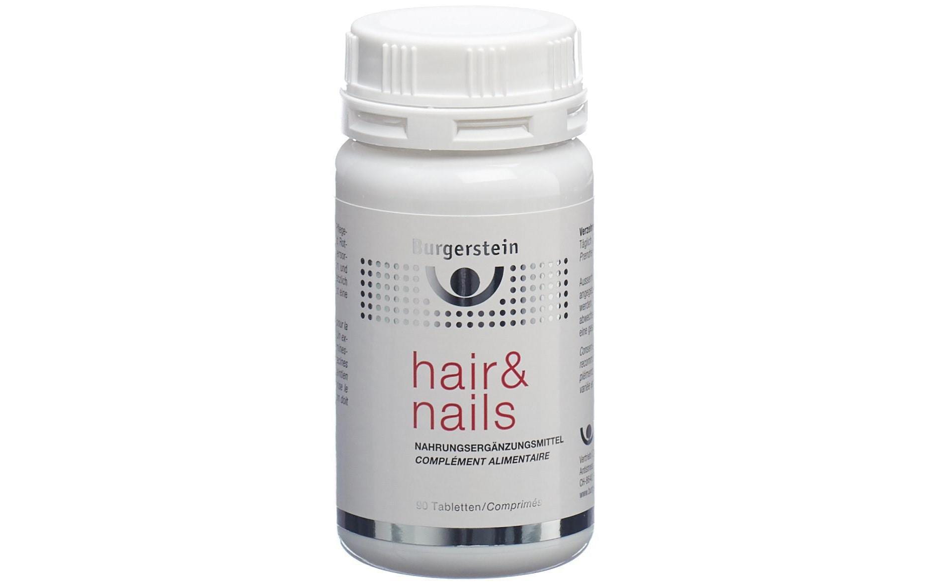 hair and nails 90 TablettenVegane Nahrungsergänzung für Haare und Nägel