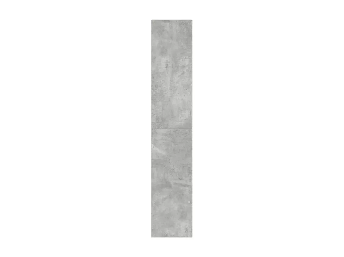 Bibliothèques 2 pcs empilable gris béton bois d'ingénierie