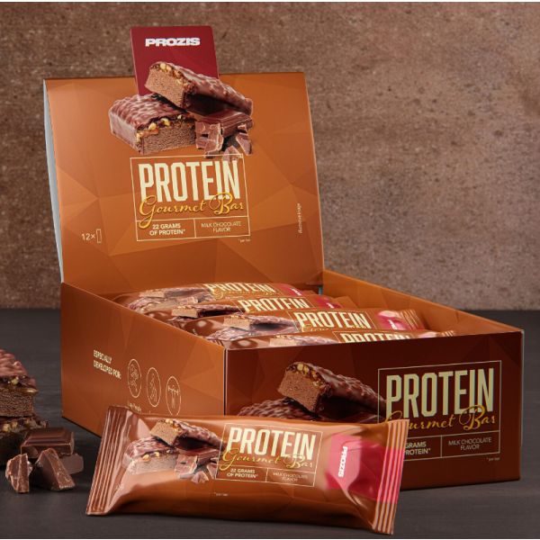 Prozis Protein Gourmet Bar Chocolate Leite 80g