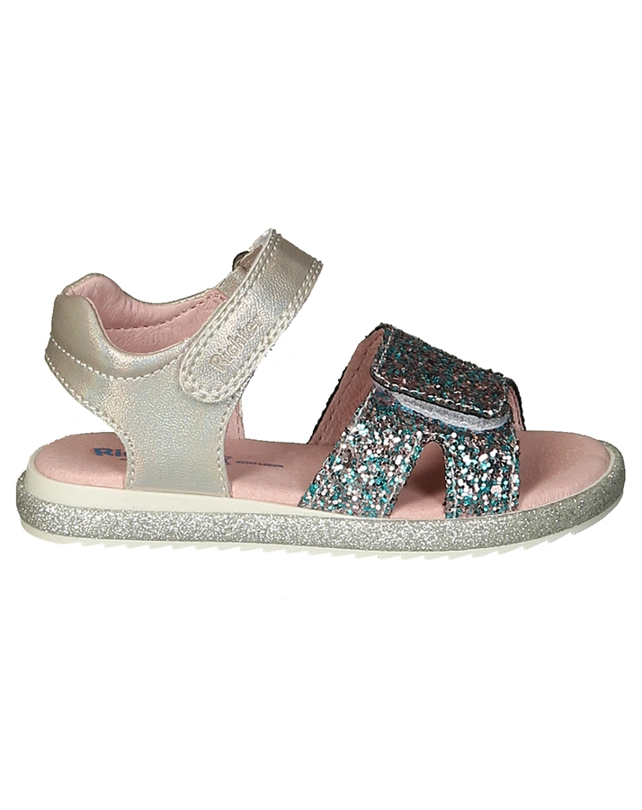 Sandalen GLITTER CHIC in silber