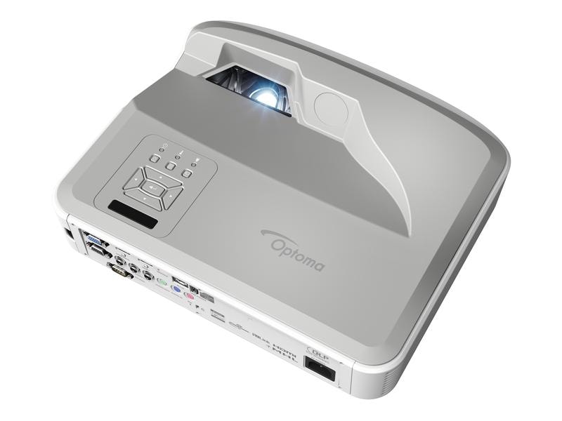 Optoma Ultrakurzdistanzprojektor ZU500USTe Lichtstarker WUXGA Ultra-Kurzdistanz-Laserprojektor