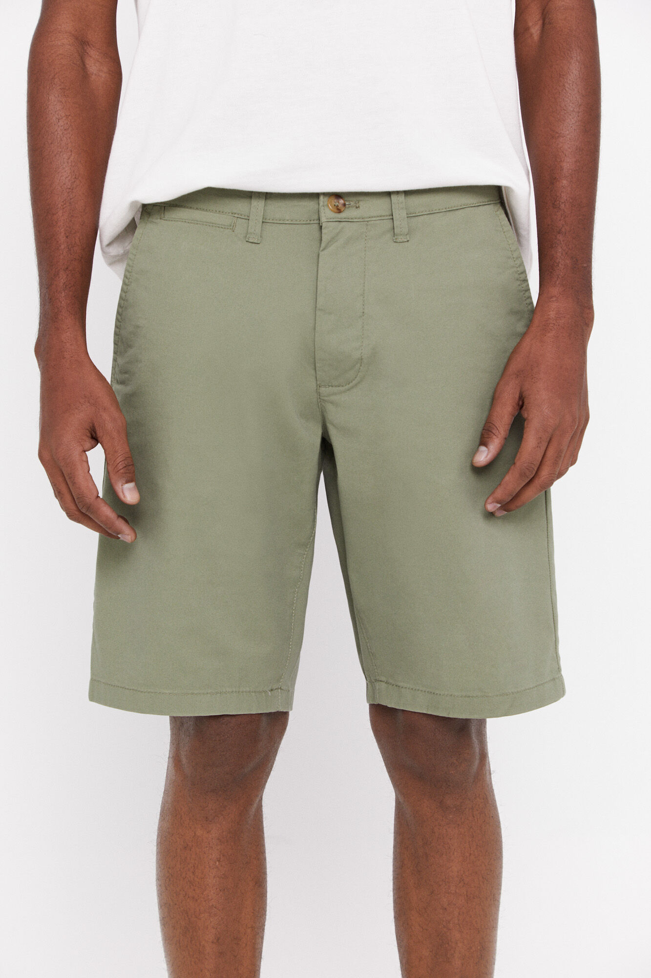 Bermuda chino básica - Cáqui