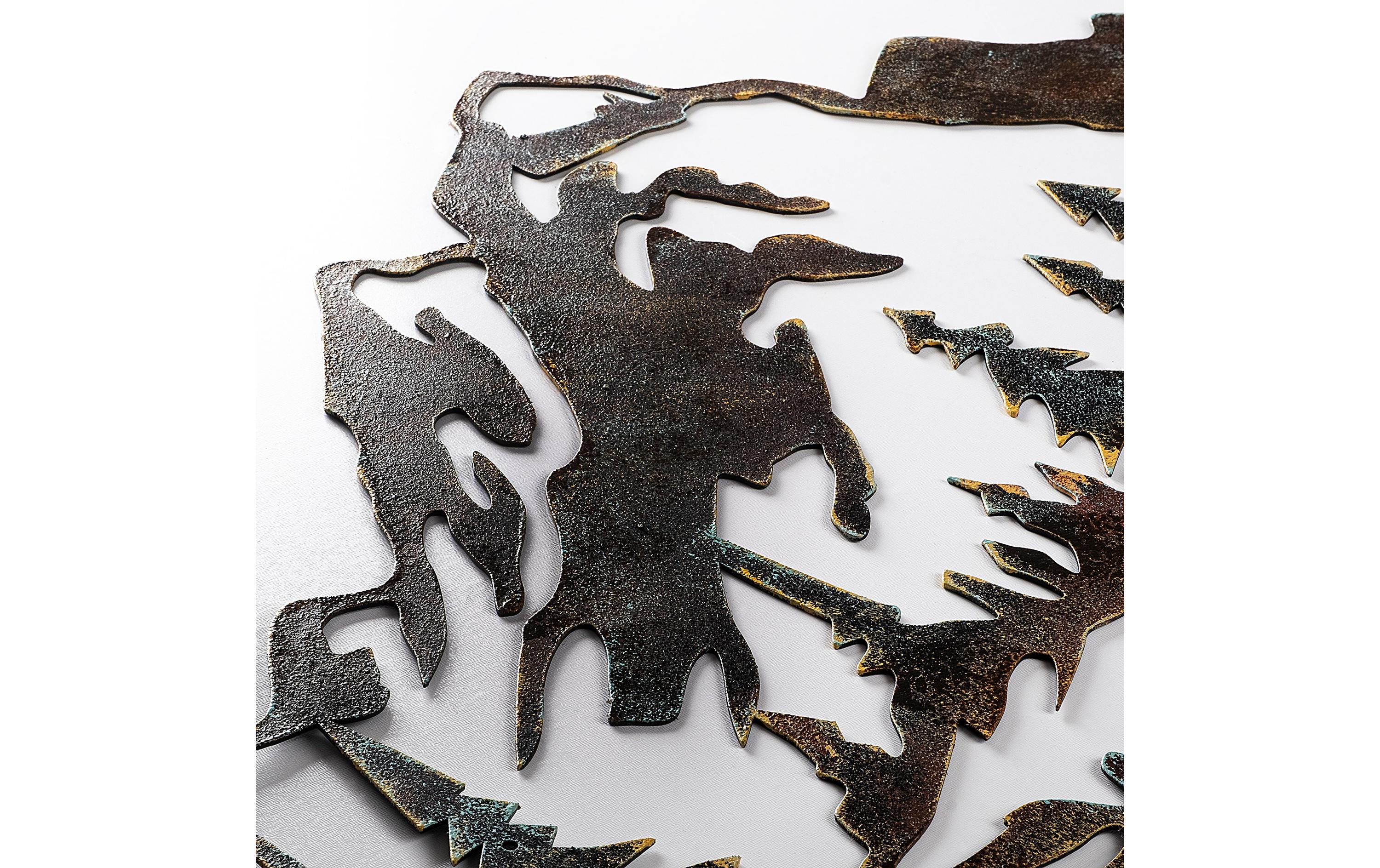 Wanddekoration Mountain 70 x 40 cm, MetallWandbild