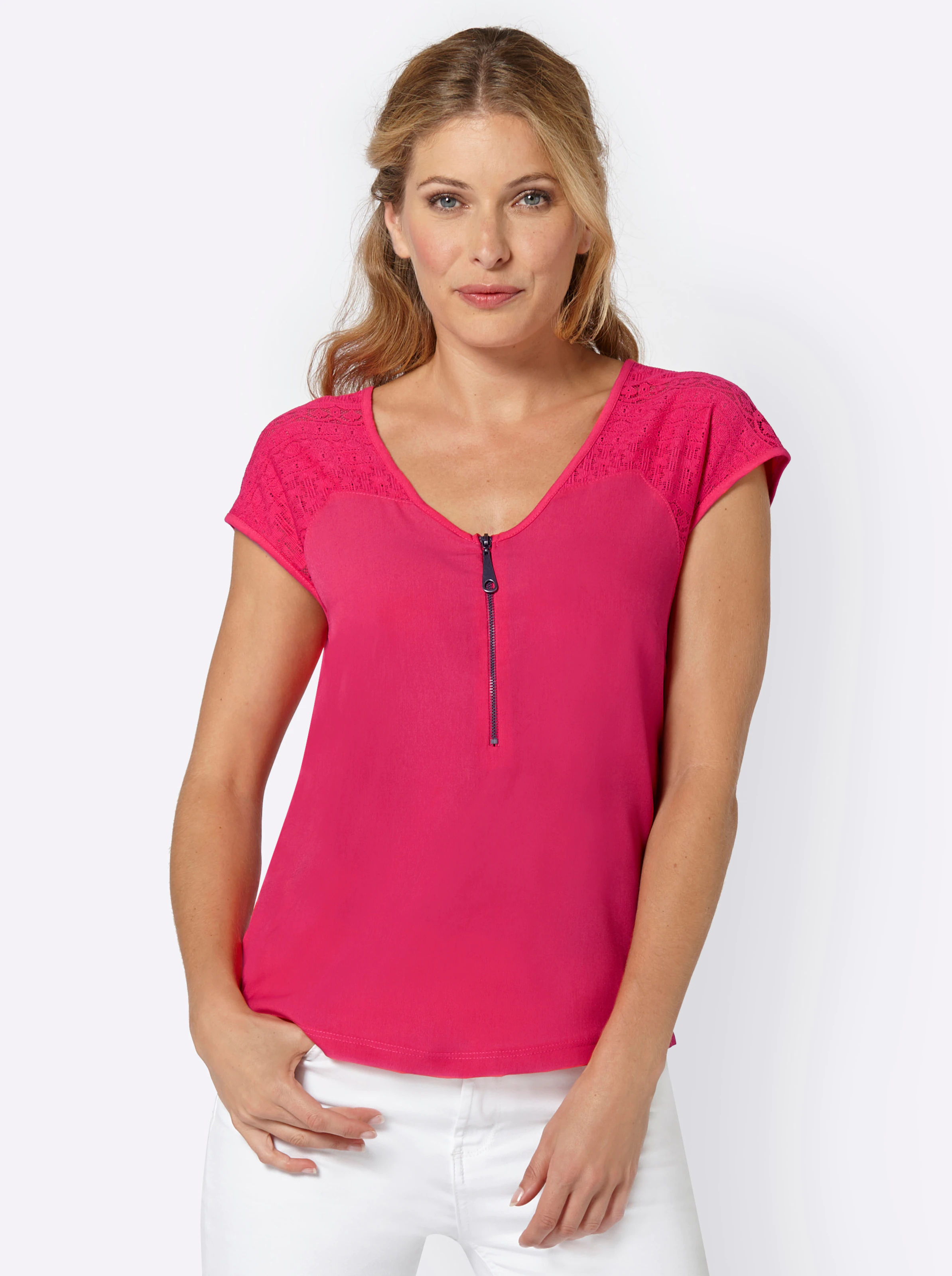 V-Shirt in pink