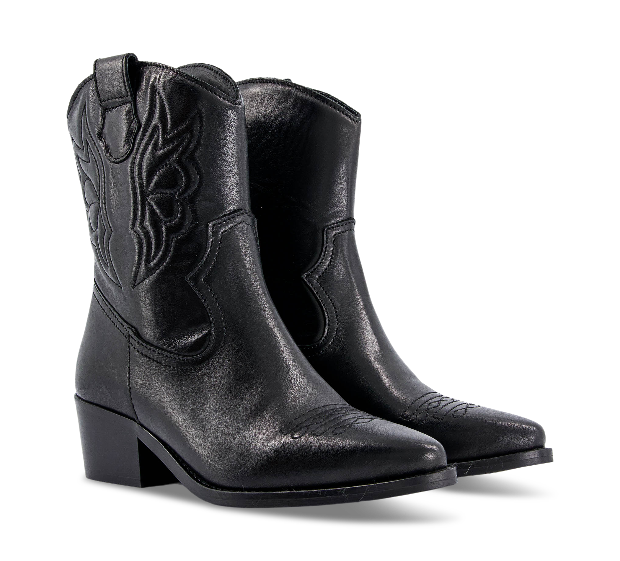 1874 by Walder Klassische Stiefelette schwarz