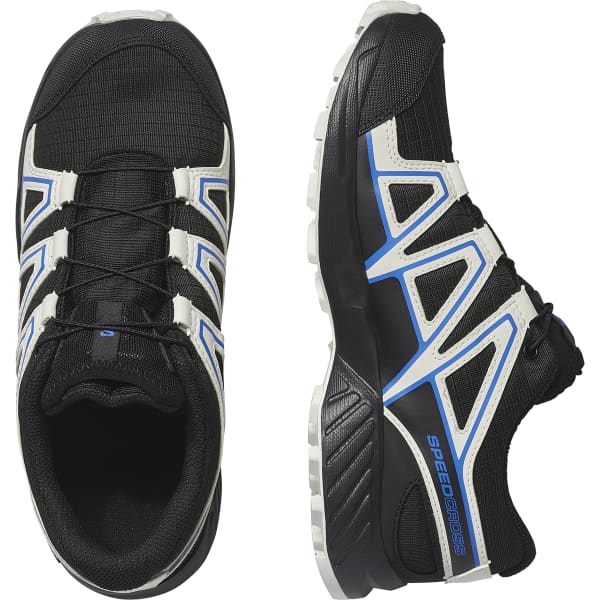 Chaussure trail SALOMON SPEEDCROSS WP J BLACK/VANILLA ICE/FRENCH BLUE