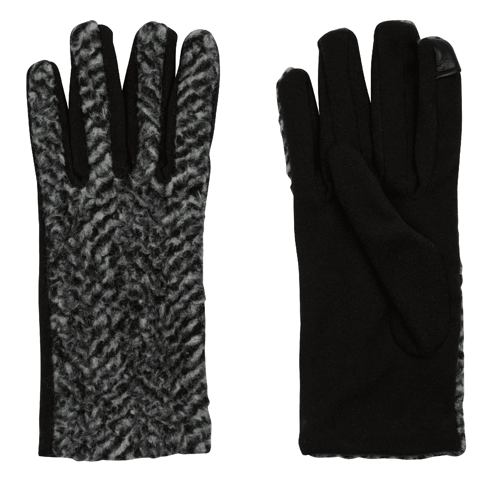 Gants avec broche | Blanc