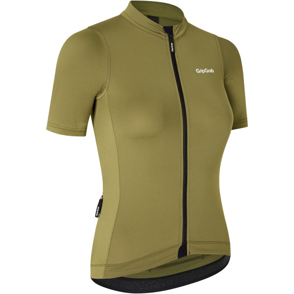 GripGrab Ride kortærmet cykeltrøje Olive Green dame