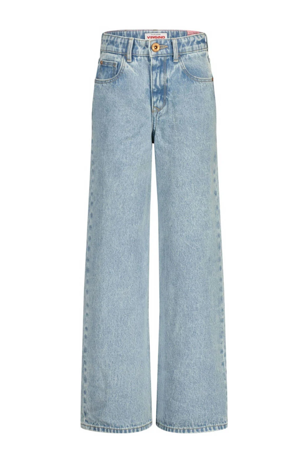 Vingino wide leg baggy jeans light blue denim
